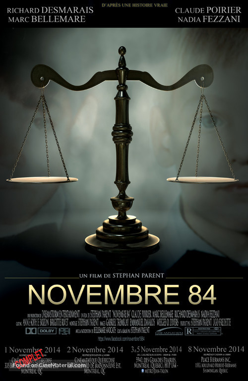 November 84 - Canadian Movie Poster