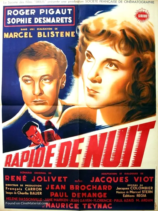 Rapide de nuit - French Movie Poster