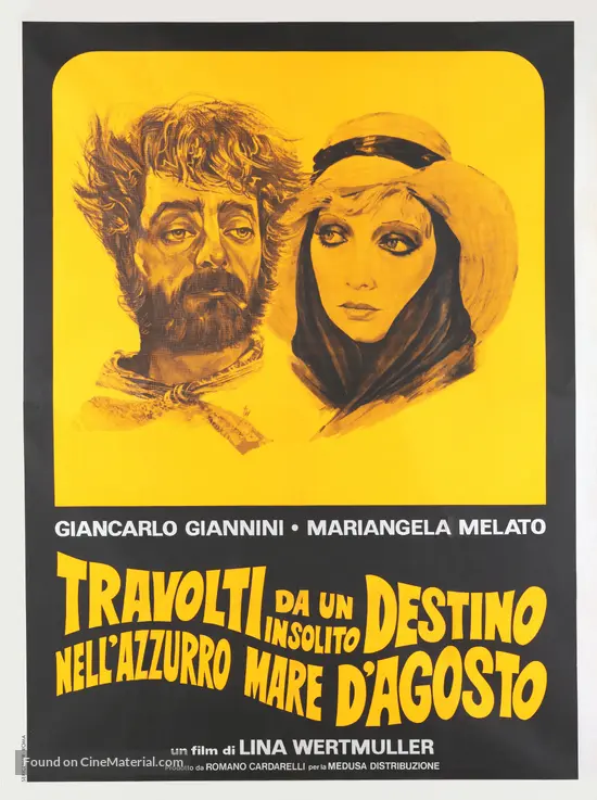 Travolti da un insolito destino nell'azzurro mare d'agosto (1974) Italian movie poster Travolti da un insolito destino nell'azzurro mare d'agosto (1974) Italian movie poster