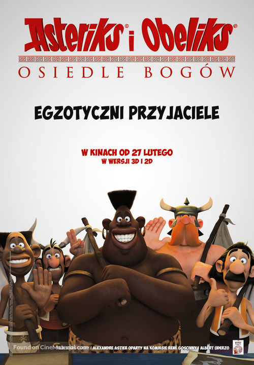 Ast&eacute;rix: Le domaine des dieux - Polish Movie Poster