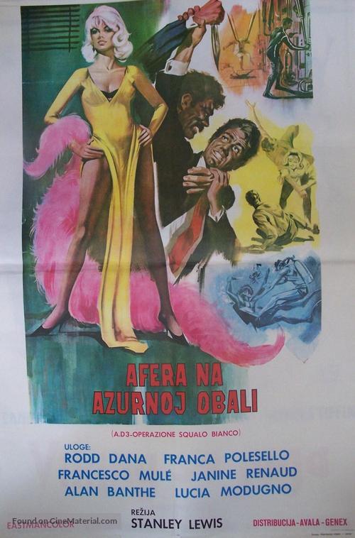 A.D.3 operazione squalo bianco - Yugoslav Movie Poster