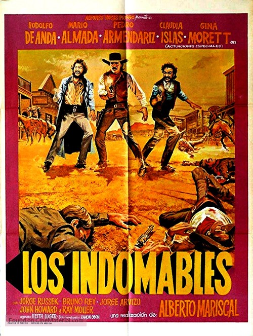 Los indomables - Mexican Movie Poster