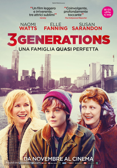 3 Generations - Italian Movie Poster