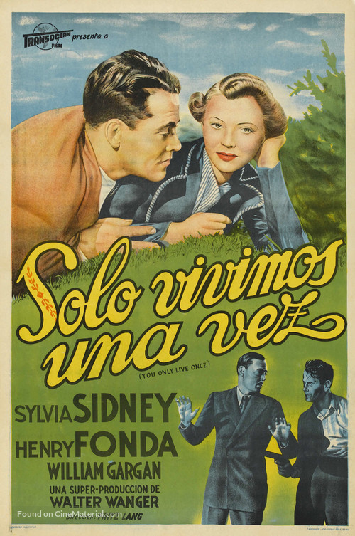 You Only Live Once - Argentinian Movie Poster
