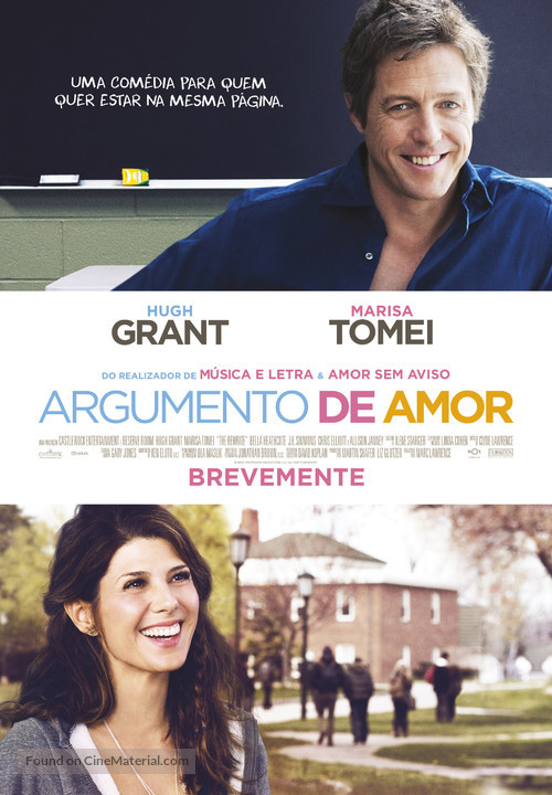 The Rewrite - Portuguese Movie Poster