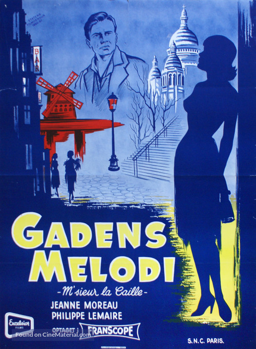 M&#039;sieur la Caille - Danish Movie Poster