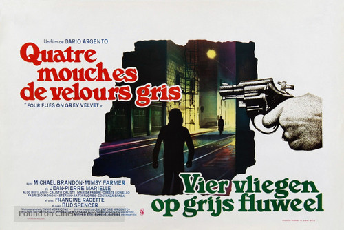 4 mosche di velluto grigio - Belgian Movie Poster
