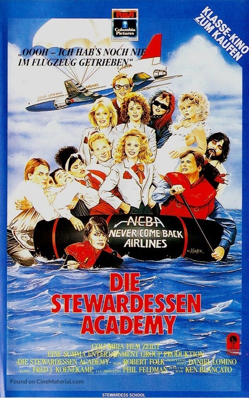 Stewardess School - German VHS movie cover