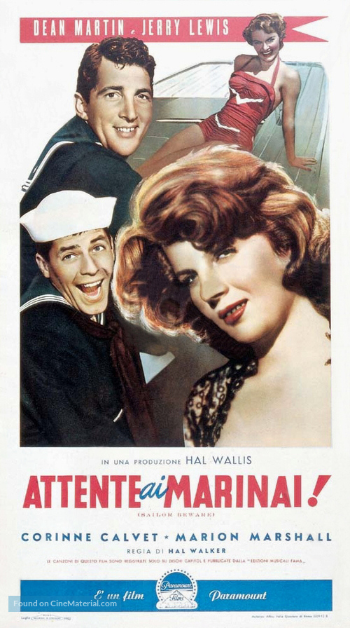 Sailor Beware - Italian Theatrical movie poster