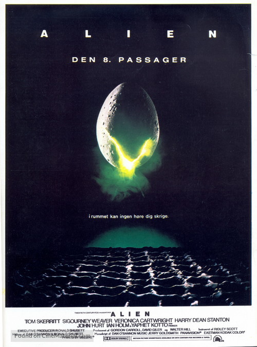 Alien - Danish Movie Poster