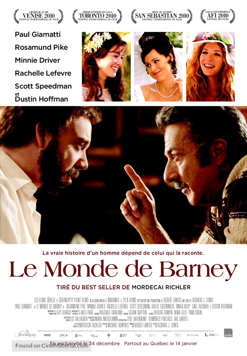 Barney&#039;s Version - Canadian Movie Poster