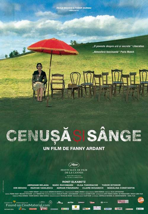 Cendres et sang - Romanian Movie Poster