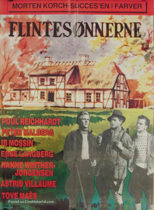 Flintes&oslash;nnerne - Danish Movie Poster