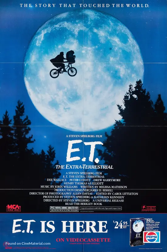 E.T. the Extra-Terrestrial - Video release movie poster E.T. the Extra-Terrestrial - Video release movie poster