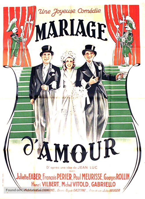 Mariage d&#039;amour - French Movie Poster