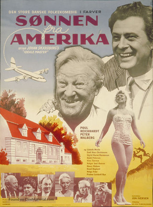 S&oslash;nnen fra Amerika - Danish Movie Poster