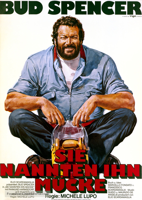 Lo Chiamavano Bulldozer - German Movie Poster