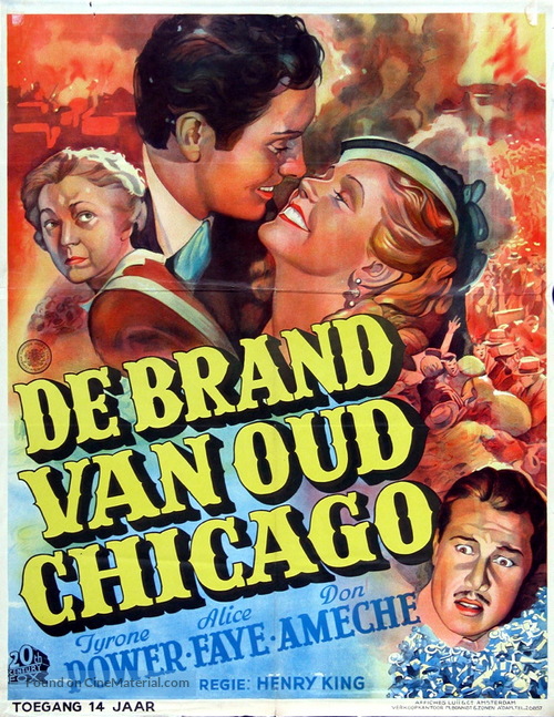 In Old Chicago - Dutch Movie Poster