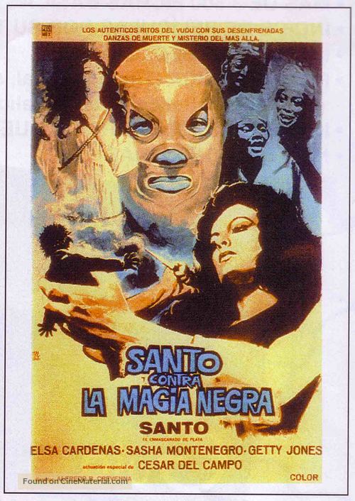 Santo contra la magia negra - Mexican Movie Poster