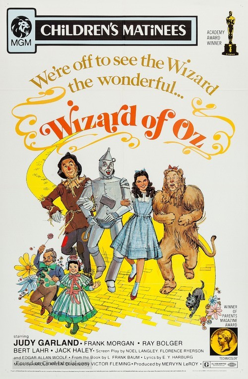 The Wizard of Oz - Re-release movie poster