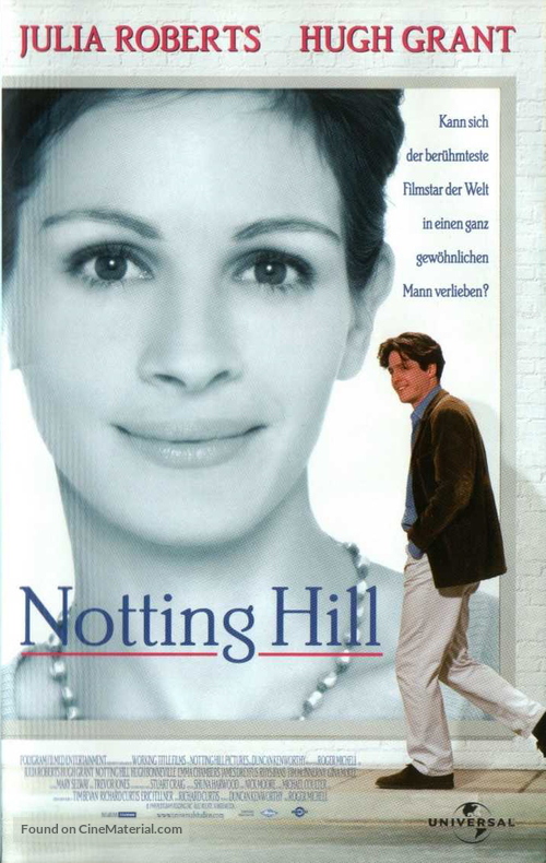 Notting Hill - German Movie Cover