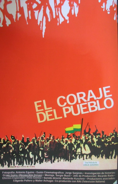 Coraje del pueblo, El - Cuban Movie Poster