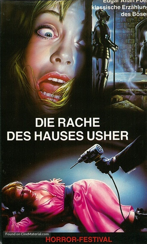 Revenge in the House of Usher - German VHS movie cover