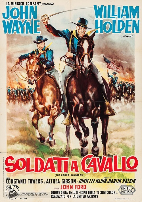 The Horse Soldiers - Italian Movie Poster