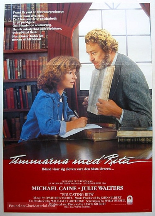 Educating Rita - Swedish Movie Poster