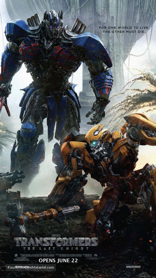 Transformers: The Last Knight - Singaporean Movie Poster