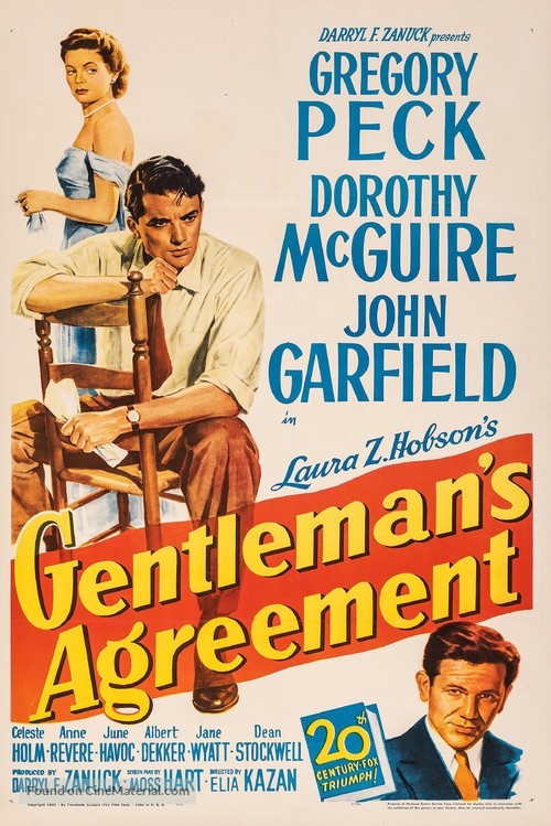 Gentleman&#039;s Agreement - Movie Poster
