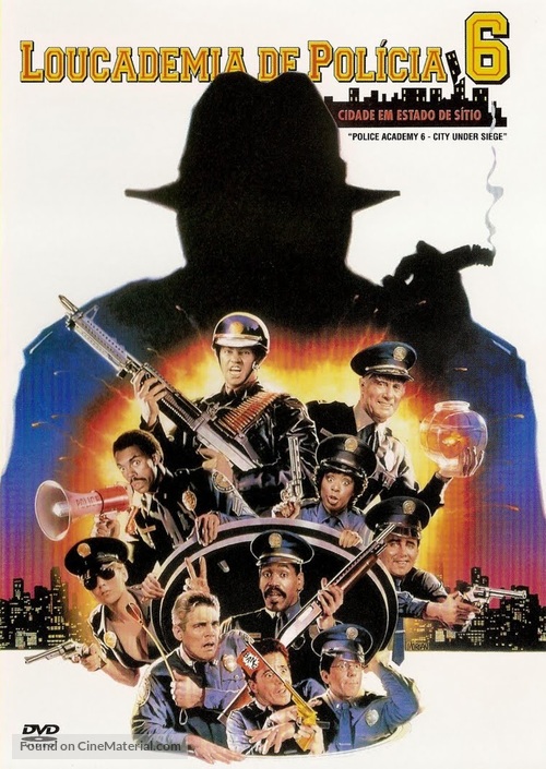 Police Academy 6: City Under Siege - Brazilian DVD movie cover