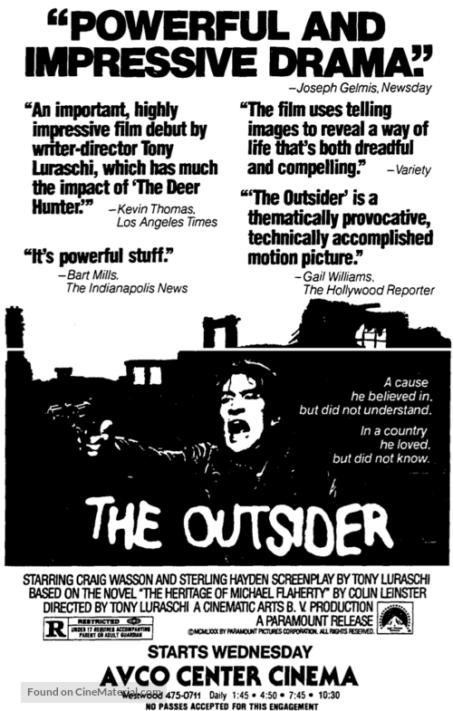 The Outsider - Movie Poster