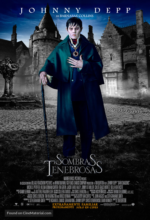 Dark Shadows - Argentinian Movie Poster