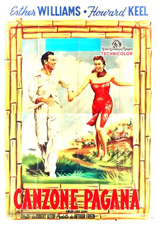 Pagan Love Song - Italian Movie Poster