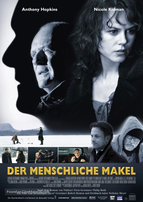 The Human Stain - German Movie Poster