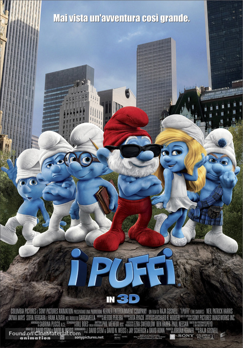 The Smurfs - Italian Movie Poster