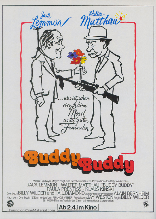Buddy Buddy - German Movie Poster