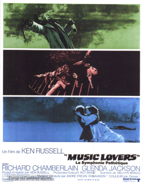 The Music Lovers - French Movie Poster