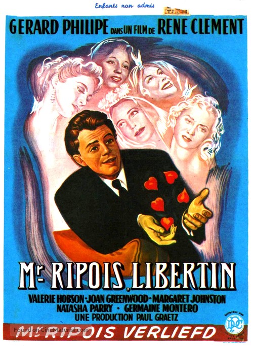 Monsieur Ripois       - Belgian Movie Poster