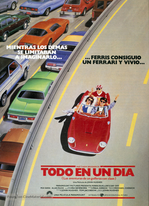 Ferris Bueller&#039;s Day Off - Spanish Movie Poster