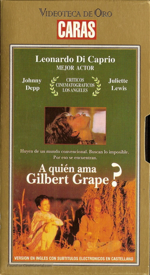 What&#039;s Eating Gilbert Grape - Argentinian VHS movie cover