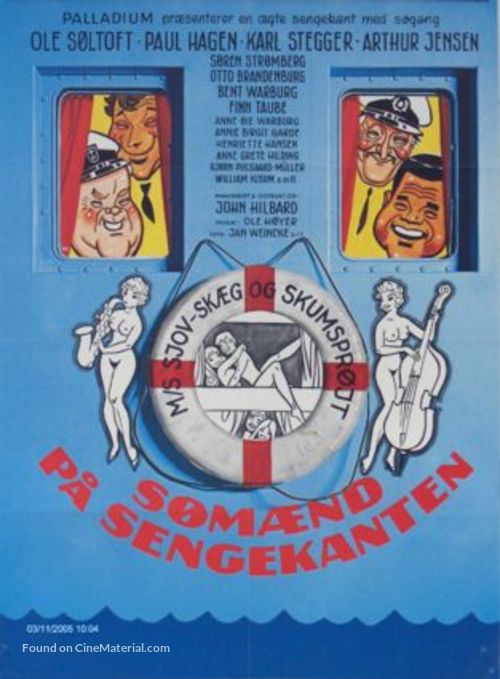 S&oslash;m&aelig;nd p&aring; sengekanten - Danish Movie Poster