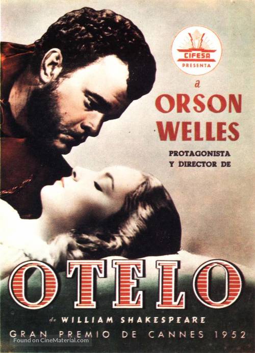 The Tragedy of Othello: The Moor of Venice - Spanish Movie Poster