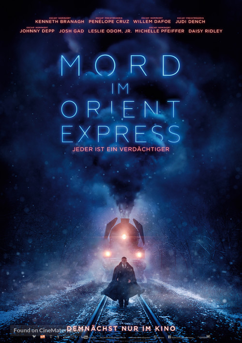 Murder on the Orient Express - German Movie Poster