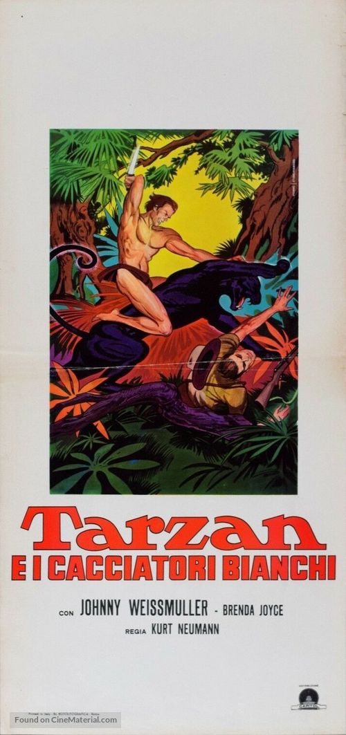 Tarzan and the Huntress - Italian Movie Poster