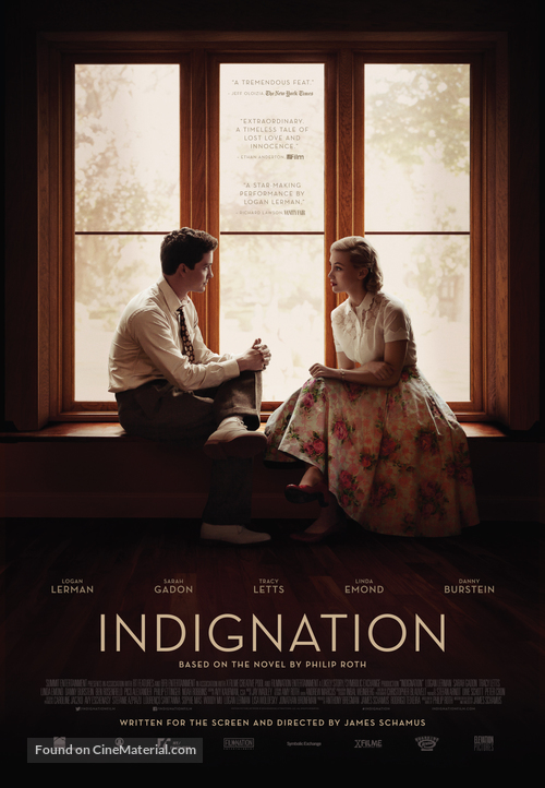 Indignation - Canadian Movie Poster