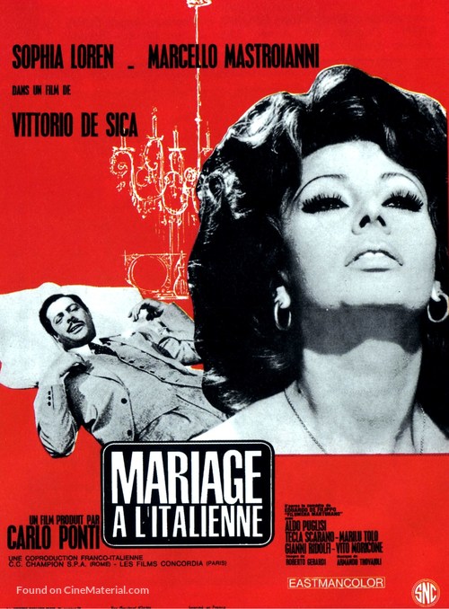 Matrimonio all&#039;italiana - French Movie Poster