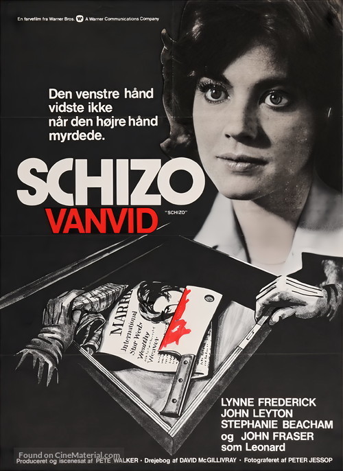 Schizo - Danish Movie Poster