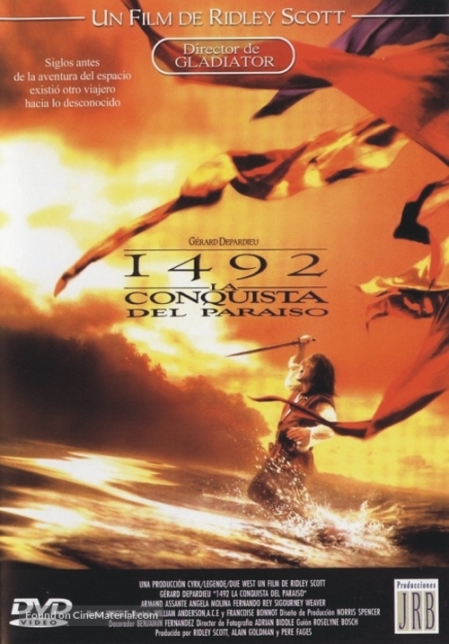 1492: Conquest of Paradise - Spanish DVD movie cover